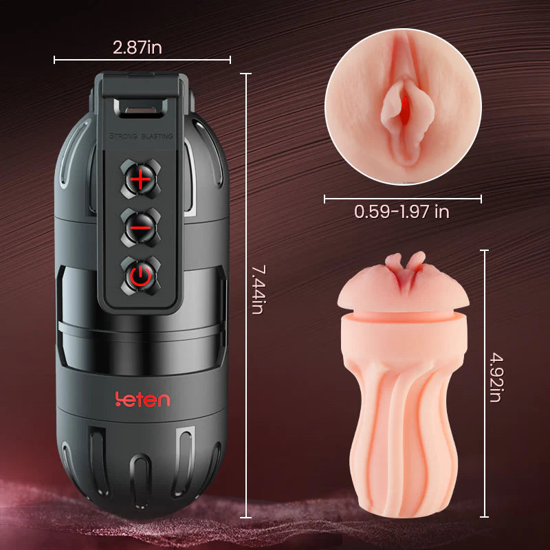STROKER-Male Masturbator Stroker 10 Vibrating With Voice Mode, APP Control Masturbation cup