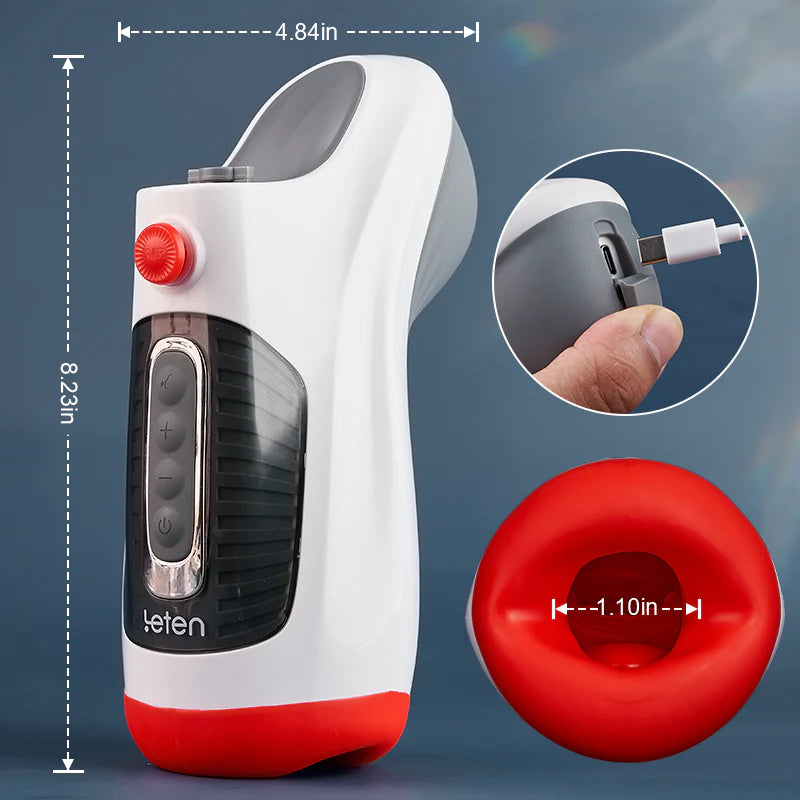 STROKER-Male Masturbator Deep Throat Blowjob Masturbator - 10 Vibration Modes Vacuum Sucking Automatic Oral Sex Male Stroker Masturbation Cup