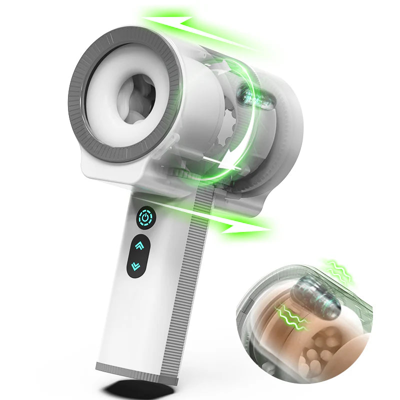 STROKER- Male Masturbator Telescopic Rotation Masturbation Cup 4D Texture Feels Scarily Real Masturbators Cup