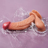 Realistic Dildo Lifelike Vibrating 6.69 Inch Dildo for G-Spot and Anal Stimulation Strong Suction