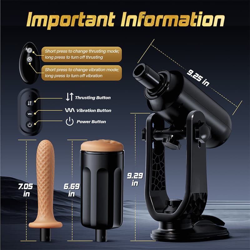 Telescopic Rotating Masturbation cup-Male Masturbator Hands Free Use Cupsland Fully Auto STROKERmatic Masturbation Cup (with stand) Thrusting Dildo