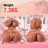 SEX DOLL-Half-Body 15.77 lbs Teardrop Breasts and Curvy Hourglass Figure Sex Torso For Man