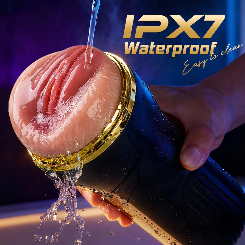 STROKER- Masturbators Cup 10 Vibrating Sucking Deep Throat Male Stroker Male Masturbator