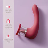 Womangift-Licking Vibrator Pacifier Clit Suck & Tongue Licking G-spot Stimulation Vibrator