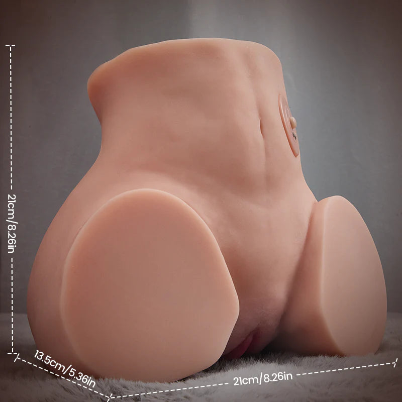 SEX DOLL-Half-Body– 2 in1 Electric Sex Doll with 7 Vibrations and 100% Waterproof Realistic Butt Male Masturbator