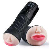STROKER-Male Masturbator Cup Blowjob Double Hardness Sucking Vibrating Masturbator Male Stroker