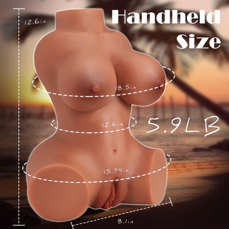SEX DOLL-No Function Half-Body 3 in 1 Vagina Anus and Breasts Triple Sensations Linda Sex Torso Love Sex Doll For Man