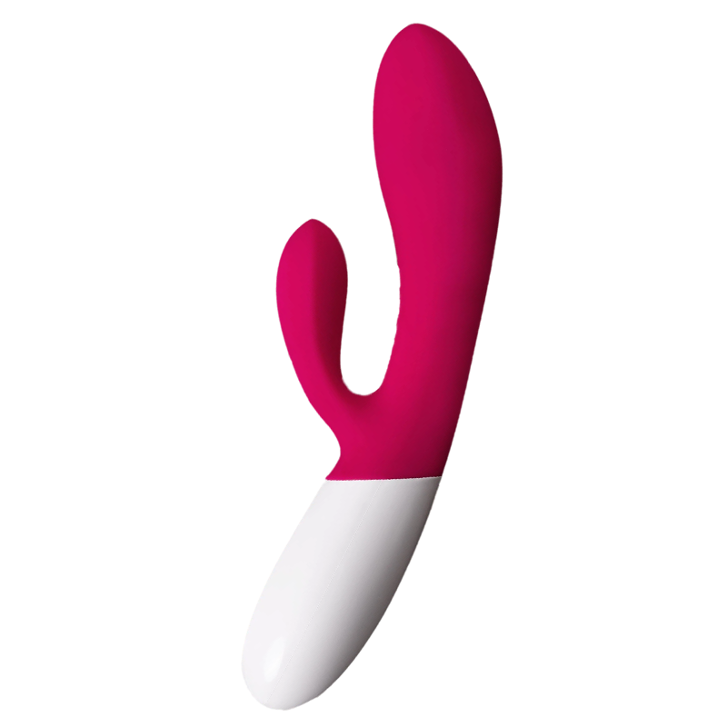 Dual Rabbit G-spot Vibrator Personal Massager, 10 Vibration Settings, Body-Safe Silicone, Heating function，Waterproof, USB Rechargeable, Sex Toy for Women